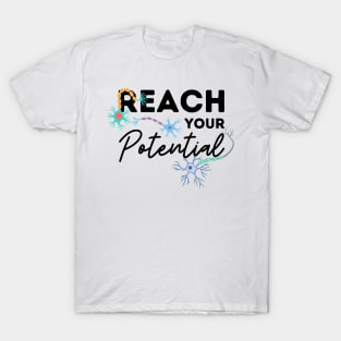 Reach Your Potential Neurons blk T-Shirt